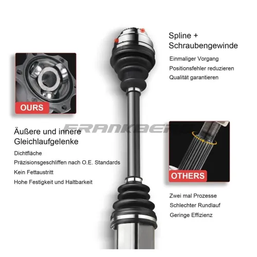 Antriebswelle Vorderachse rechts Frankberg 5481FB0009874 Bild Antriebswelle Vorderachse rechts Frankberg 5481FB0009874