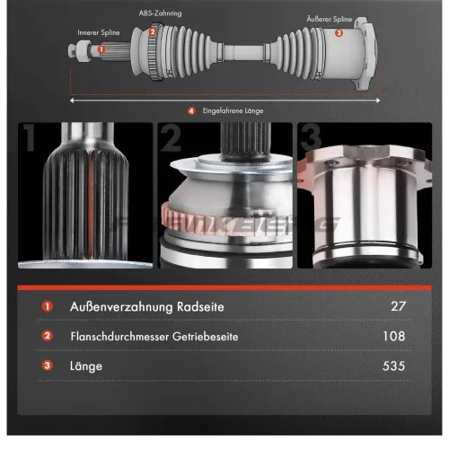 Antriebswelle Frankberg 5481FB0009926 Bild Antriebswelle Frankberg 5481FB0009926