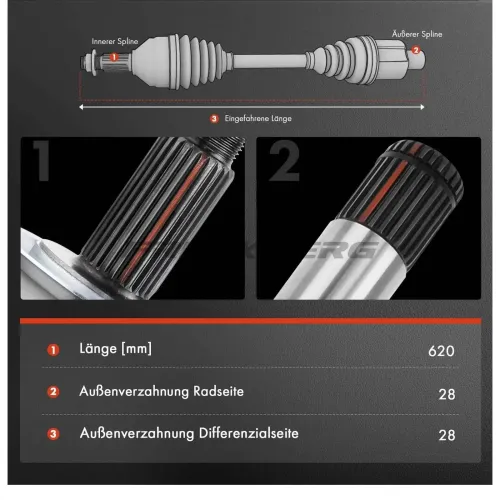 Antriebswelle vorne rechts Frankberg 5481FB0010079 Bild Antriebswelle vorne rechts Frankberg 5481FB0010079