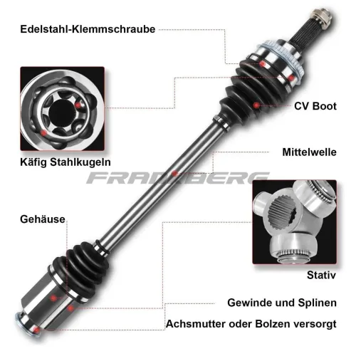 Antriebswelle vorne rechts Frankberg 5481FB0010079 Bild Antriebswelle vorne rechts Frankberg 5481FB0010079