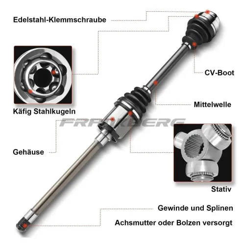 Antriebswelle Vorderachse rechts Frankberg 5481FB0010101 Bild Antriebswelle Vorderachse rechts Frankberg 5481FB0010101