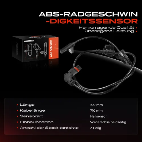 Sensor, Raddrehzahl Vorderachse beidseitig Frankberg 5481FB0000031 Bild Sensor, Raddrehzahl Vorderachse beidseitig Frankberg 5481FB0000031