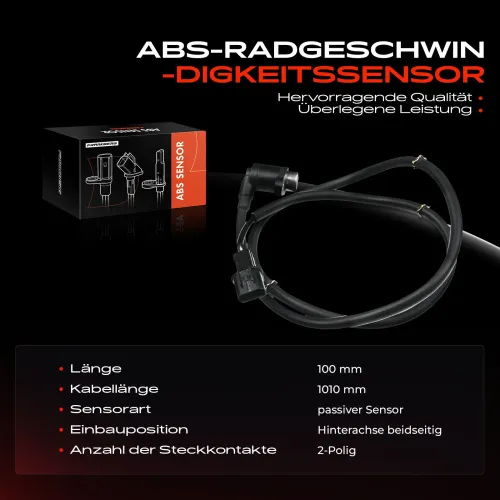 Sensor, Raddrehzahl Hinterachse beidseitig Frankberg 5481FB0000044 Bild Sensor, Raddrehzahl Hinterachse beidseitig Frankberg 5481FB0000044