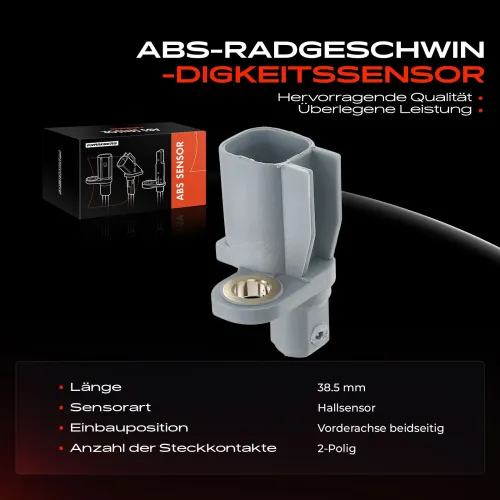 Sensor, Raddrehzahl 12 V Hinterachse beidseitig Frankberg 5481FB0000086 Bild Sensor, Raddrehzahl 12 V Hinterachse beidseitig Frankberg 5481FB0000086