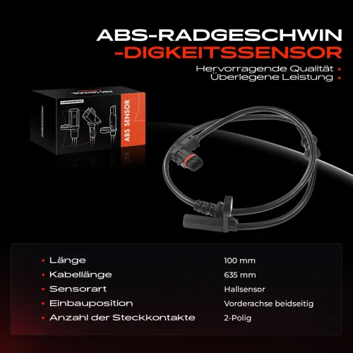 Sensor, Raddrehzahl Vorderachse beidseitig Frankberg 5481FB0000089 Bild Sensor, Raddrehzahl Vorderachse beidseitig Frankberg 5481FB0000089