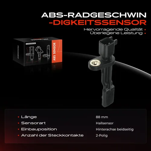 Sensor, Raddrehzahl Hinterachse beidseitig Frankberg 5481FB0000097 Bild Sensor, Raddrehzahl Hinterachse beidseitig Frankberg 5481FB0000097