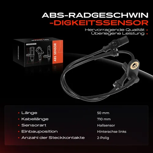 Sensor, Raddrehzahl Hinterachse links Frankberg 5481FB0000104 Bild Sensor, Raddrehzahl Hinterachse links Frankberg 5481FB0000104