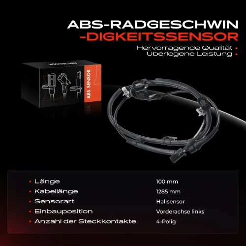 Sensor, Raddrehzahl Vorderachse links Frankberg 5481FB0000148 Bild Sensor, Raddrehzahl Vorderachse links Frankberg 5481FB0000148