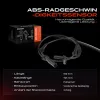 Sensor, Raddrehzahl Vorderachse beidseitig Frankberg 5481FB0000196 Bild Sensor, Raddrehzahl Vorderachse beidseitig Frankberg 5481FB0000196