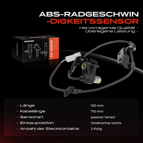 Sensor, Raddrehzahl Vorderachse rechts Frankberg 5481FB0000345 Bild Sensor, Raddrehzahl Vorderachse rechts Frankberg 5481FB0000345