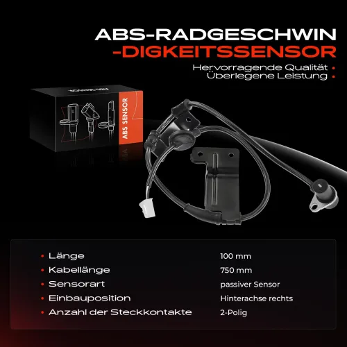 Sensor, Raddrehzahl Hinterachse rechts Hinterachse rechts Frankberg 5481FB0000402 Bild Sensor, Raddrehzahl Hinterachse rechts Hinterachse rechts Frankberg 5481FB0000402