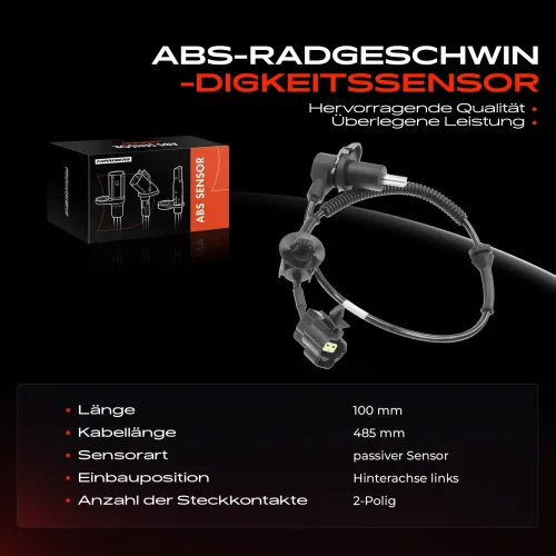 Sensor, Raddrehzahl Hinterachse links Frankberg 5481FB0000428 Bild Sensor, Raddrehzahl Hinterachse links Frankberg 5481FB0000428