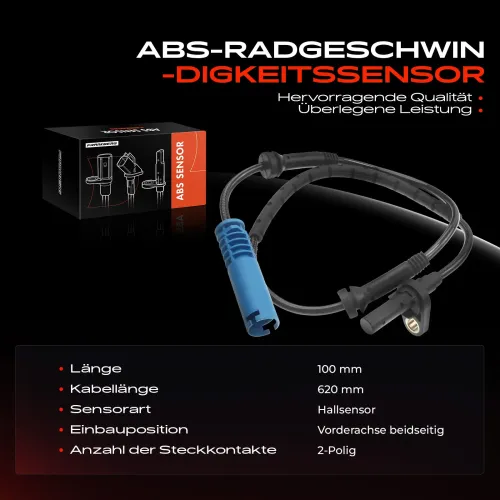 Sensor, Raddrehzahl Vorderachse beidseitig Frankberg 5481FB0000430 Bild Sensor, Raddrehzahl Vorderachse beidseitig Frankberg 5481FB0000430