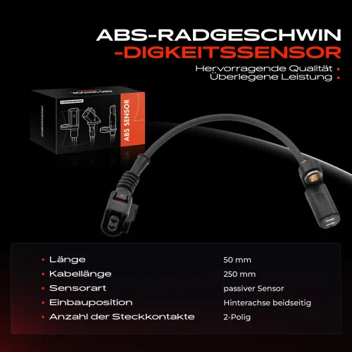 Sensor, Raddrehzahl Hinterachse beidseitig Frankberg 5481FB0000492 Bild Sensor, Raddrehzahl Hinterachse beidseitig Frankberg 5481FB0000492