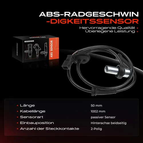 Sensor, Raddrehzahl Hinterachse beidseitig Frankberg 5481FB0000498 Bild Sensor, Raddrehzahl Hinterachse beidseitig Frankberg 5481FB0000498
