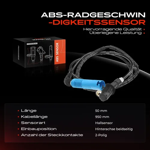 Sensor, Raddrehzahl Hinterachse beidseitig Frankberg 5481FB0000508 Bild Sensor, Raddrehzahl Hinterachse beidseitig Frankberg 5481FB0000508