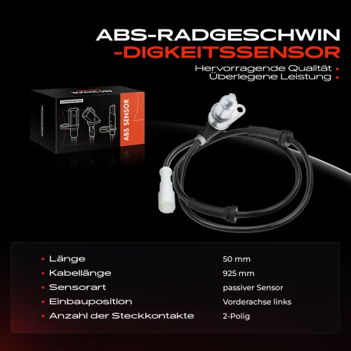 Sensor, Raddrehzahl Vorderachse links Frankberg 5481FB0000513 Bild Sensor, Raddrehzahl Vorderachse links Frankberg 5481FB0000513