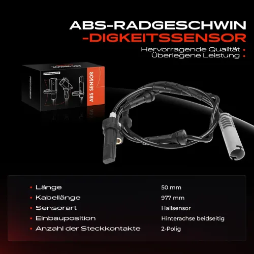 Sensor, Raddrehzahl Hinterachse beidseitig Frankberg 5481FB0000514 Bild Sensor, Raddrehzahl Hinterachse beidseitig Frankberg 5481FB0000514