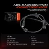 Sensor, Raddrehzahl Hinterachse beidseitig Frankberg 5481FB0000617 Bild Sensor, Raddrehzahl Hinterachse beidseitig Frankberg 5481FB0000617