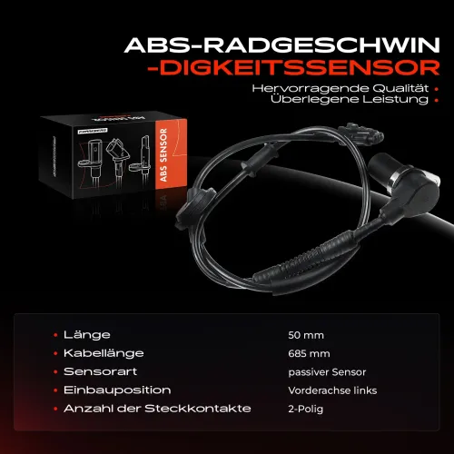 Sensor, Raddrehzahl Vorderachse links Frankberg 5481FB0000652 Bild Sensor, Raddrehzahl Vorderachse links Frankberg 5481FB0000652