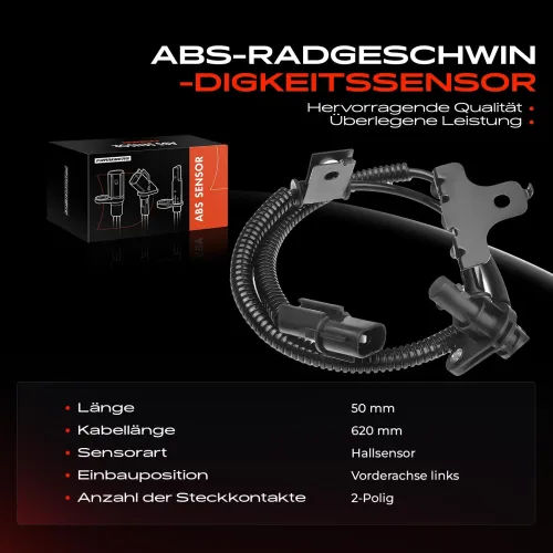 Sensor, Raddrehzahl Vorderachse links Frankberg 5481FB0000658 Bild Sensor, Raddrehzahl Vorderachse links Frankberg 5481FB0000658