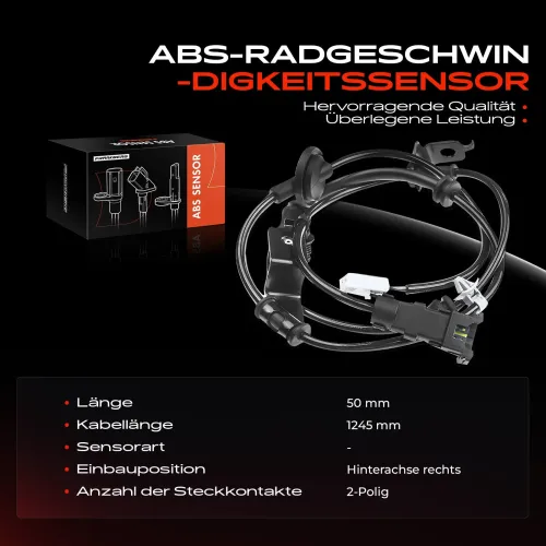 Sensor, Raddrehzahl Hinterachse rechts Frankberg 5481FB0000661 Bild Sensor, Raddrehzahl Hinterachse rechts Frankberg 5481FB0000661