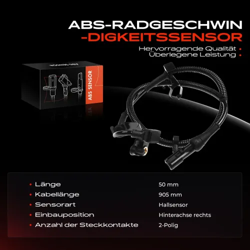 Sensor, Raddrehzahl Hinterachse rechts Frankberg 5481FB0000683 Bild Sensor, Raddrehzahl Hinterachse rechts Frankberg 5481FB0000683