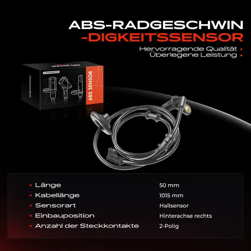 Sensor, Raddrehzahl 12 V Hinterachse rechts Frankberg 5481FB0000730 Bild Sensor, Raddrehzahl 12 V Hinterachse rechts Frankberg 5481FB0000730