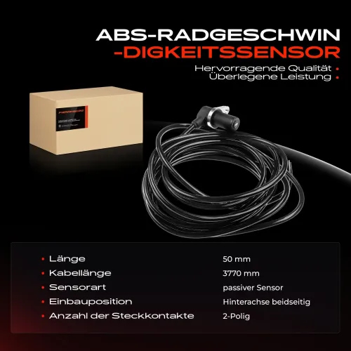 Sensor, Raddrehzahl Hinterachse beidseitig Frankberg 5481FB0000748 Bild Sensor, Raddrehzahl Hinterachse beidseitig Frankberg 5481FB0000748