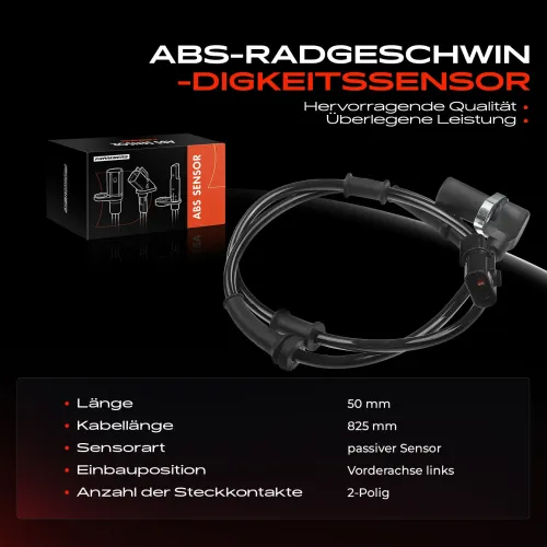 Sensor, Raddrehzahl Vorderachse links Frankberg 5481FB0000791 Bild Sensor, Raddrehzahl Vorderachse links Frankberg 5481FB0000791