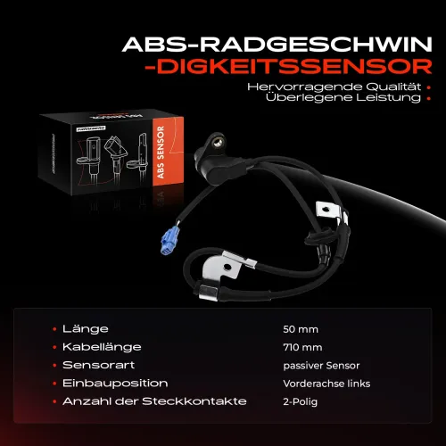 Sensor, Raddrehzahl Vorderachse links Frankberg 5481FB0000843 Bild Sensor, Raddrehzahl Vorderachse links Frankberg 5481FB0000843