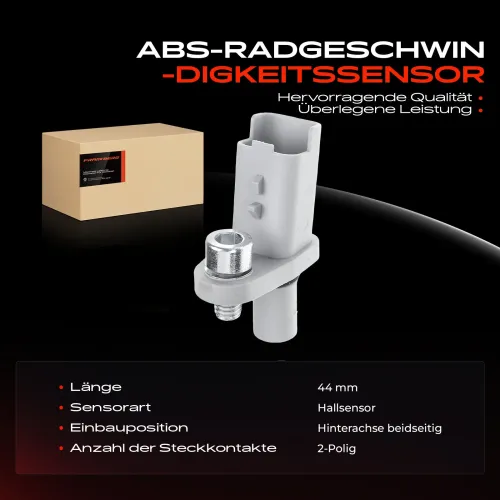 Sensor, Raddrehzahl Hinterachse beidseitig Frankberg 5481FB0000858 Bild Sensor, Raddrehzahl Hinterachse beidseitig Frankberg 5481FB0000858