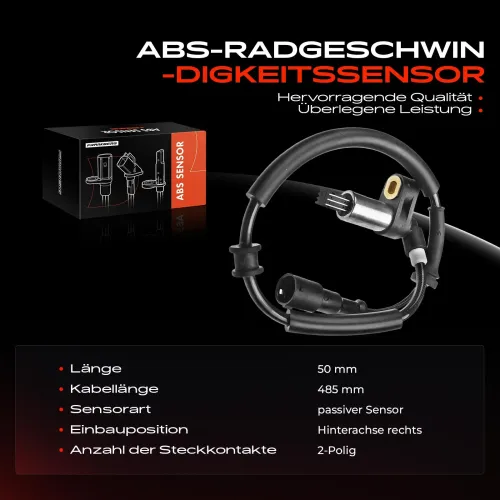 Sensor, Raddrehzahl Hinterachse rechts Frankberg 5481FB0000912 Bild Sensor, Raddrehzahl Hinterachse rechts Frankberg 5481FB0000912