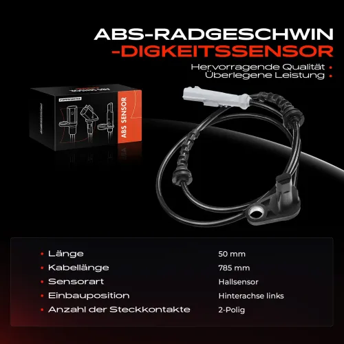 Sensor, Raddrehzahl Hinterachse links Frankberg 5481FB0000926 Bild Sensor, Raddrehzahl Hinterachse links Frankberg 5481FB0000926