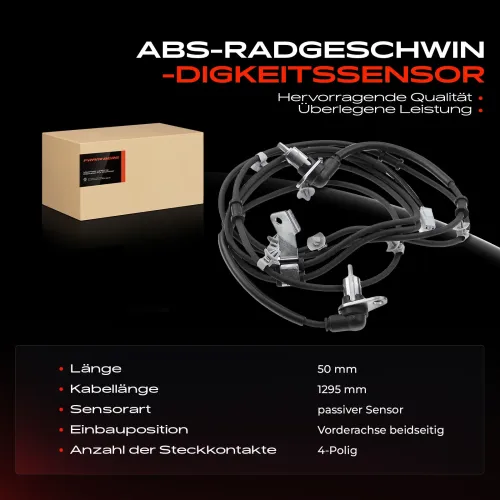 Sensor, Raddrehzahl Vorderachse beidseitig Frankberg 5481FB0000952 Bild Sensor, Raddrehzahl Vorderachse beidseitig Frankberg 5481FB0000952