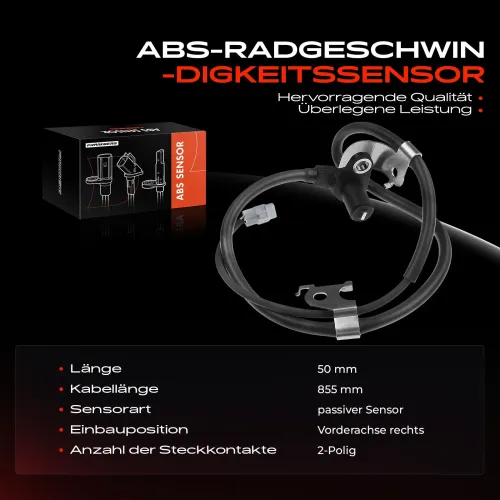 Sensor, Raddrehzahl Vorderachse rechts Frankberg 5481FB0000954 Bild Sensor, Raddrehzahl Vorderachse rechts Frankberg 5481FB0000954