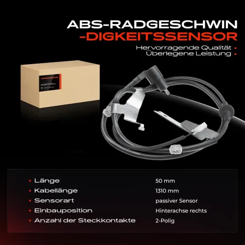 Sensor, Raddrehzahl Hinterachse rechts Frankberg 5481FB0000962 Bild Sensor, Raddrehzahl Hinterachse rechts Frankberg 5481FB0000962