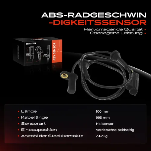Sensor, Raddrehzahl Vorderachse beidseitig Frankberg 5481FB0001000 Bild Sensor, Raddrehzahl Vorderachse beidseitig Frankberg 5481FB0001000