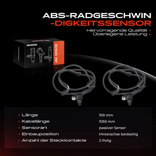 Sensor, Raddrehzahl Hinterachse beidseitig Frankberg 5481FB0001020 Bild Sensor, Raddrehzahl Hinterachse beidseitig Frankberg 5481FB0001020