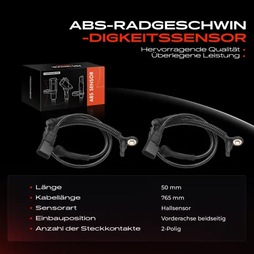Sensor, Raddrehzahl Vorderachse beidseitig Frankberg 5481FB0001032 Bild Sensor, Raddrehzahl Vorderachse beidseitig Frankberg 5481FB0001032