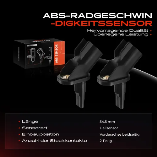 Sensor, Raddrehzahl Vorderachse beidseitig Frankberg 5481FB0001033 Bild Sensor, Raddrehzahl Vorderachse beidseitig Frankberg 5481FB0001033