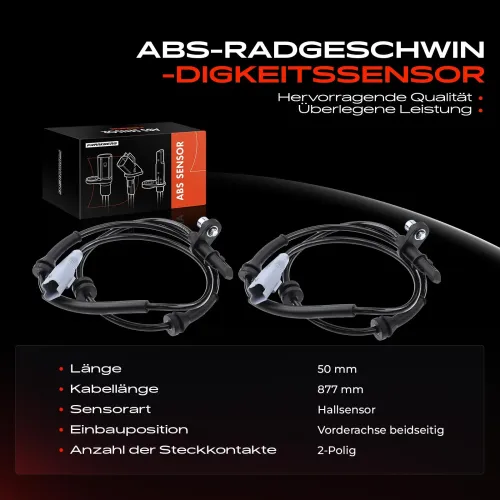 Sensor, Raddrehzahl Vorderachse beidseitig Frankberg 5481FB0001037 Bild Sensor, Raddrehzahl Vorderachse beidseitig Frankberg 5481FB0001037