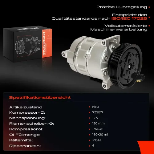 Kompressor, Klimaanlage Frankberg 5481FB0001092 Bild Kompressor, Klimaanlage Frankberg 5481FB0001092