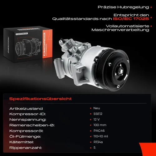 Kompressor, Klimaanlage Frankberg 5481FB0001093 Bild Kompressor, Klimaanlage Frankberg 5481FB0001093