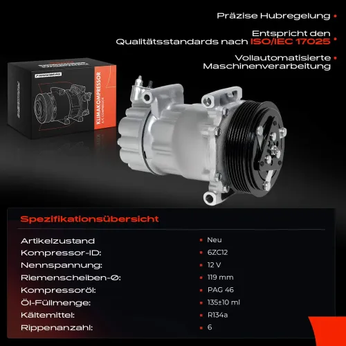 Kompressor, Klimaanlage Frankberg 5481FB0001128 Bild Kompressor, Klimaanlage Frankberg 5481FB0001128