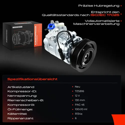 Kompressor, Klimaanlage Frankberg 5481FB0001139 Bild Kompressor, Klimaanlage Frankberg 5481FB0001139