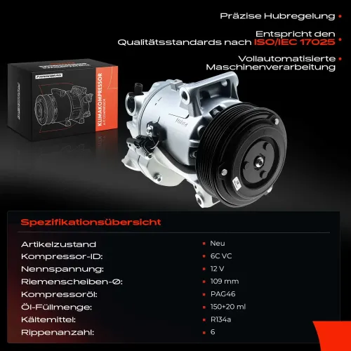 Kompressor, Klimaanlage Frankberg 5481FB0001148 Bild Kompressor, Klimaanlage Frankberg 5481FB0001148