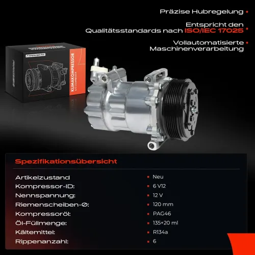 Kompressor, Klimaanlage Frankberg 5481FB0001151 Bild Kompressor, Klimaanlage Frankberg 5481FB0001151