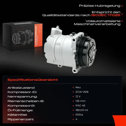 Kompressor, Klimaanlage Frankberg 5481FB0001186 Bild Kompressor, Klimaanlage Frankberg 5481FB0001186