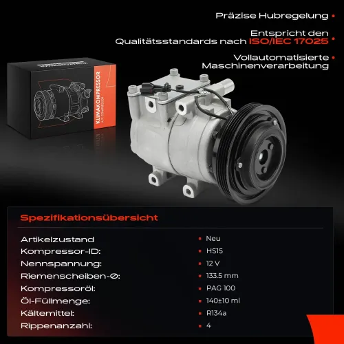 Kompressor, Klimaanlage Frankberg 5481FB0001205 Bild Kompressor, Klimaanlage Frankberg 5481FB0001205